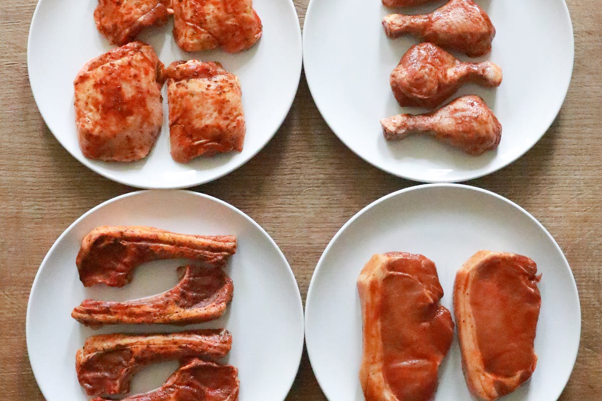 different meat dishes